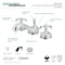 Kingston Brass KS1161TX 8" Widespread Bathroom Faucet, Polished Chrome KS1161TX - alternate 2
